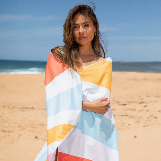 Sand Free Beach Towel - Rainbow Dance