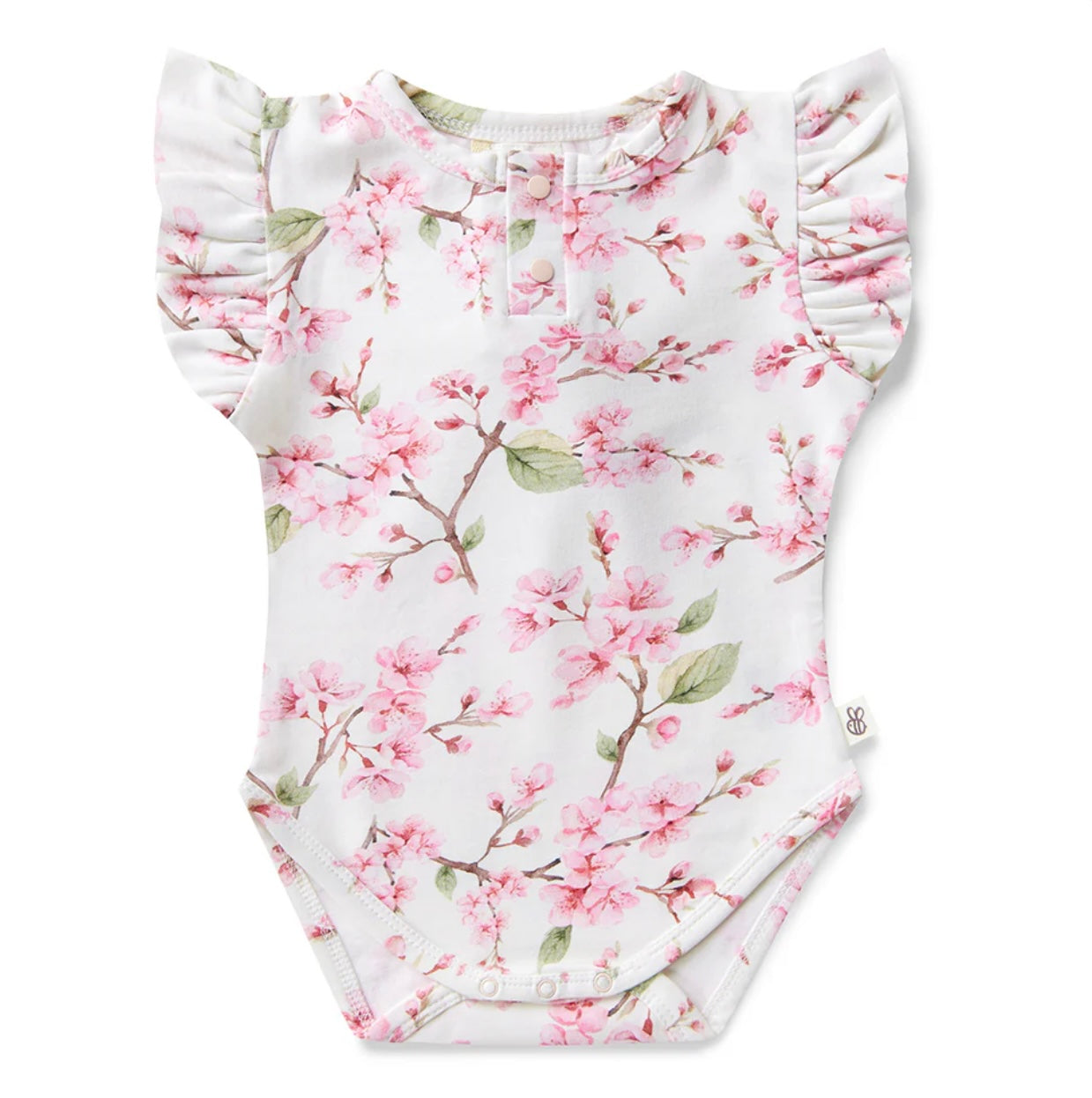 Cherry Blossom Short Sleeve Bodysuit