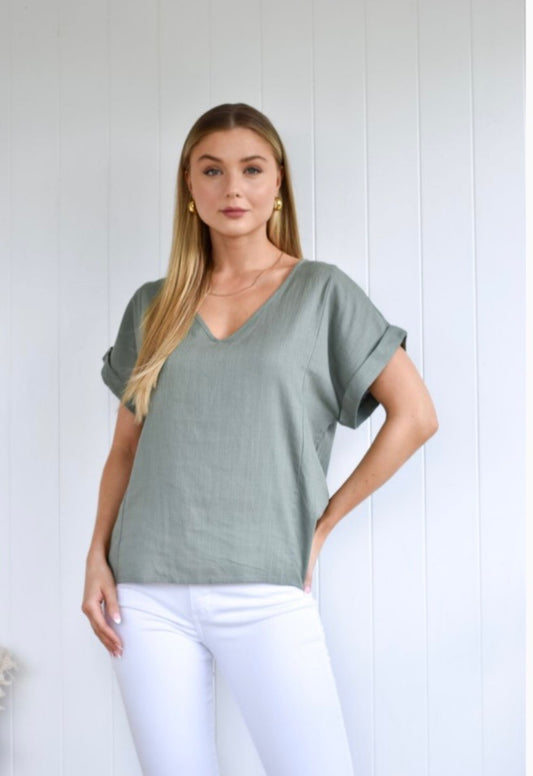 Woodland Top - Khaki