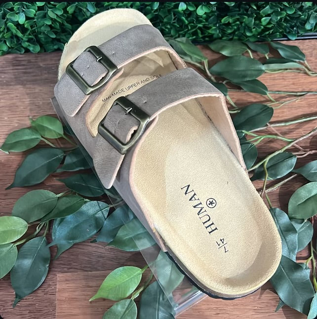 Human Madrid Mens Slides - Taupe